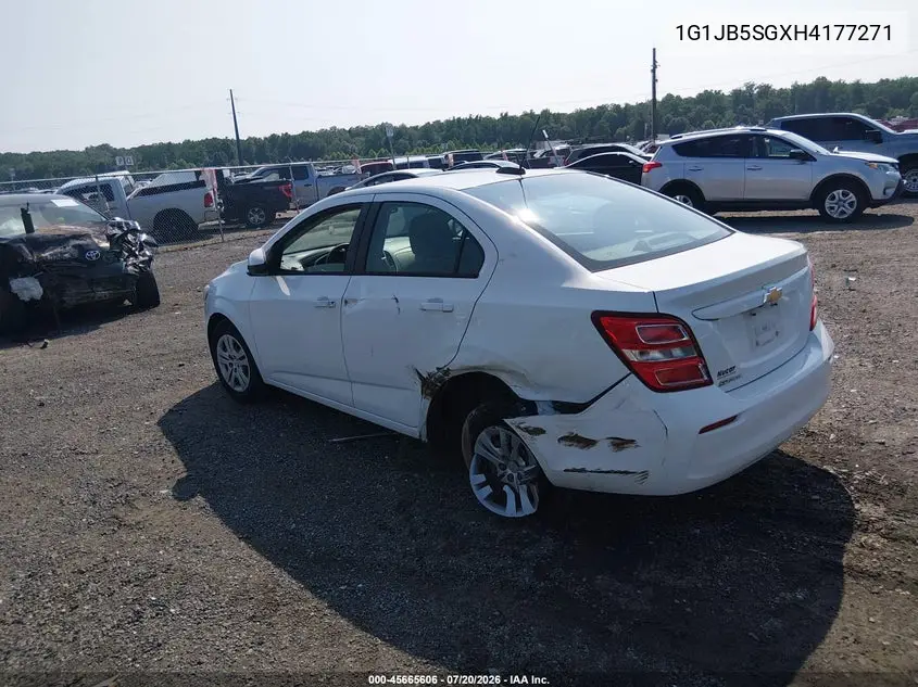 2017 Chevrolet Sonic Ls Auto VIN: 1G1JB5SGXH4177271 Lot: 45665606
