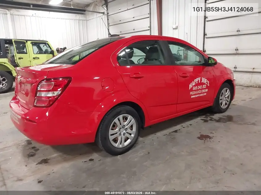 2018 Chevrolet Sonic Ls Auto VIN: 1G1JB5SH3J4124068 Lot: 45191873