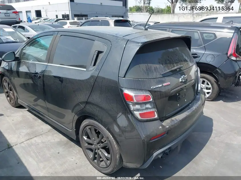 2018 Chevrolet Sonic Premier Auto VIN: 1G1JF6SB9J4115364 Lot: 45253765