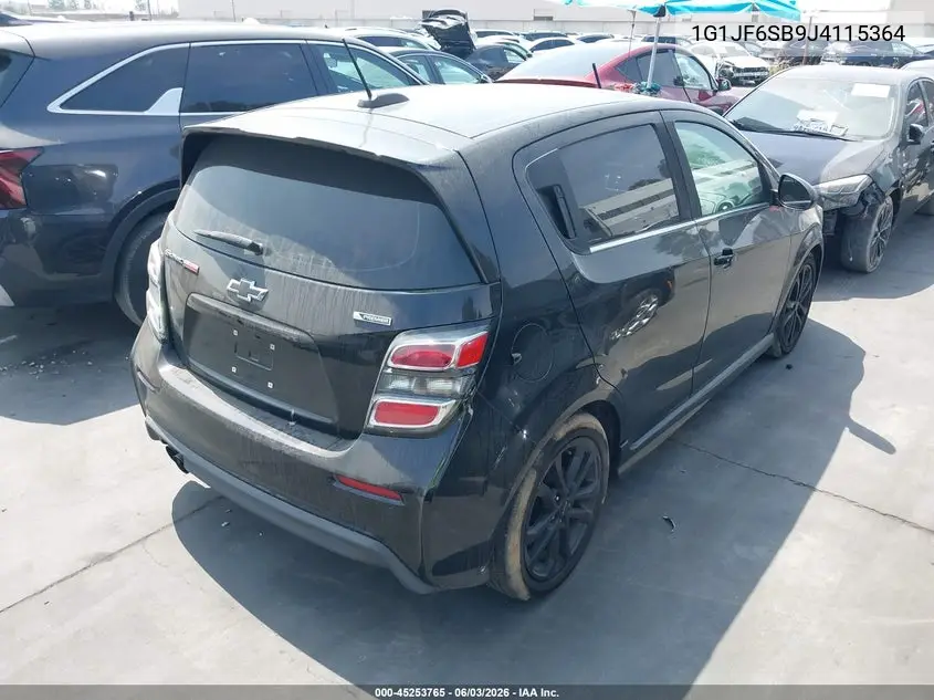 2018 Chevrolet Sonic Premier Auto VIN: 1G1JF6SB9J4115364 Lot: 45253765