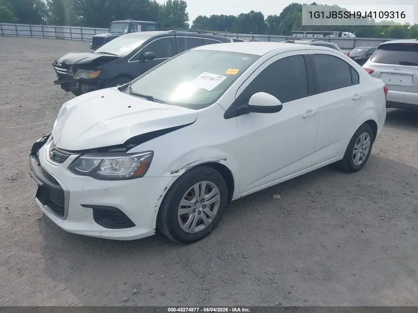 2018 Chevrolet Sonic Ls Auto VIN: 1G1JB5SH9J4109316 Lot: 45274877