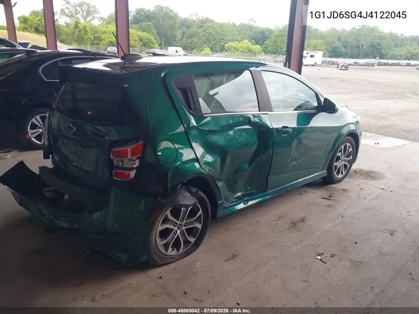 2018 Chevrolet Sonic Lt Auto VIN: 1G1JD6SG4J4122045 Lot: 45565042
