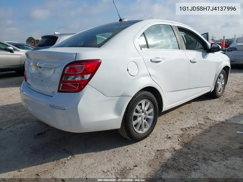 2018 Chevrolet Sonic Lt Auto VIN: 1G1JD5SH7J4137996 Lot: 45645508