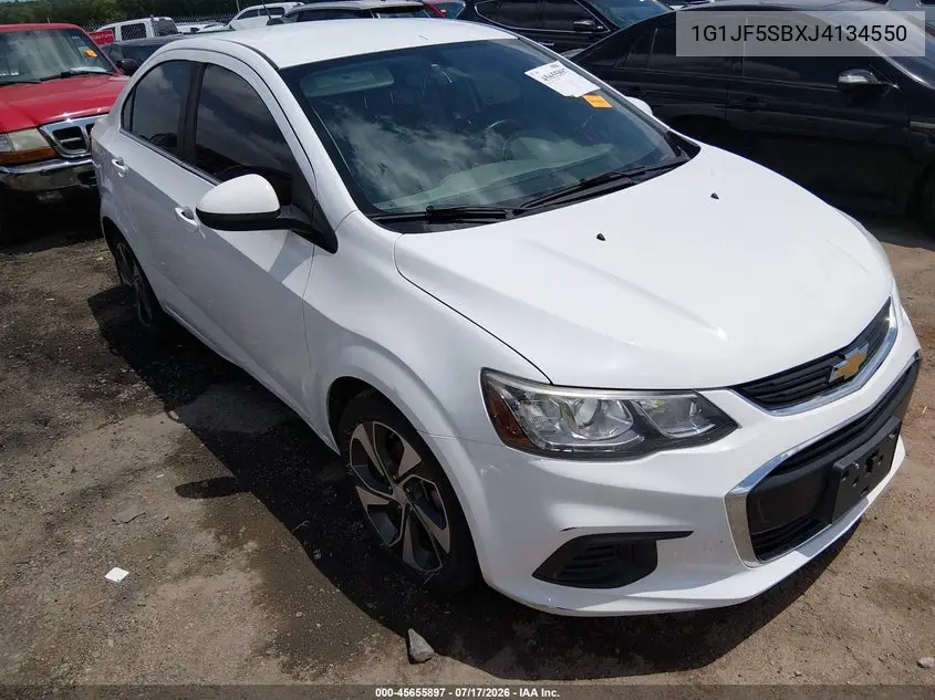 2018 Chevrolet Sonic Premier Auto VIN: 1G1JF5SBXJ4134550 Lot: 45655897