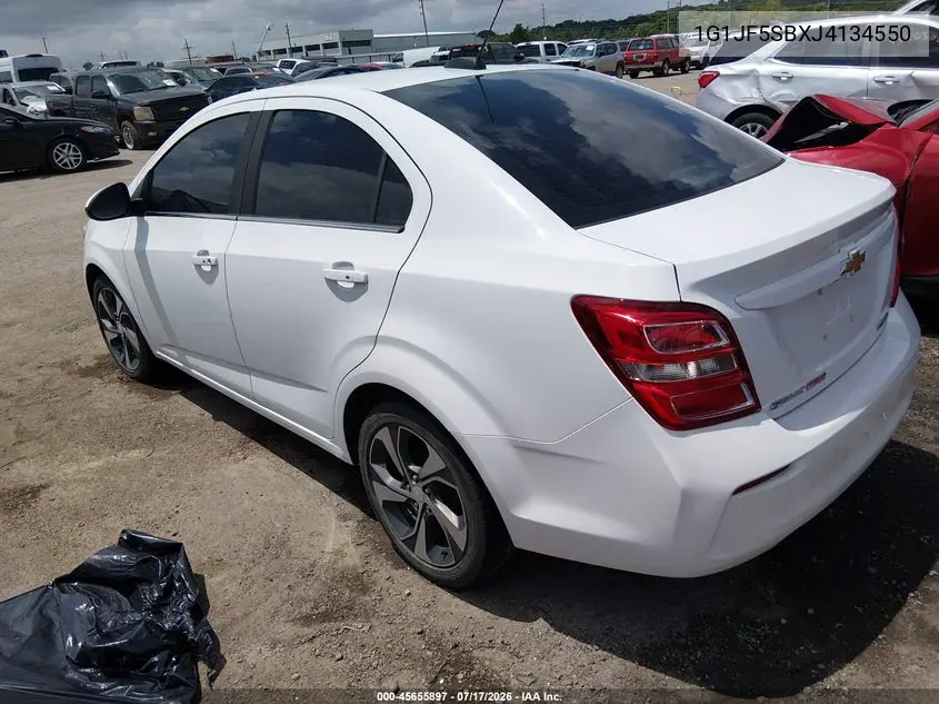 2018 Chevrolet Sonic Premier Auto VIN: 1G1JF5SBXJ4134550 Lot: 45655897