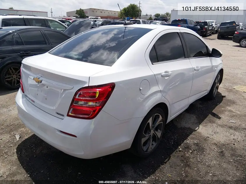 2018 Chevrolet Sonic Premier Auto VIN: 1G1JF5SBXJ4134550 Lot: 45655897