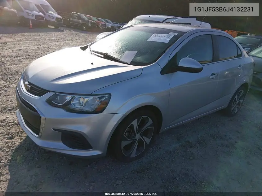 1G1JF5SB6J4132231 2018 Chevrolet Sonic Premier Auto