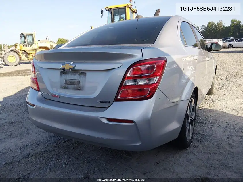 1G1JF5SB6J4132231 2018 Chevrolet Sonic Premier Auto