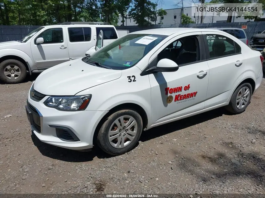 2019 Chevrolet Sonic Ls Auto VIN: 1G1JB5SB6K4144554 Lot: 45304040