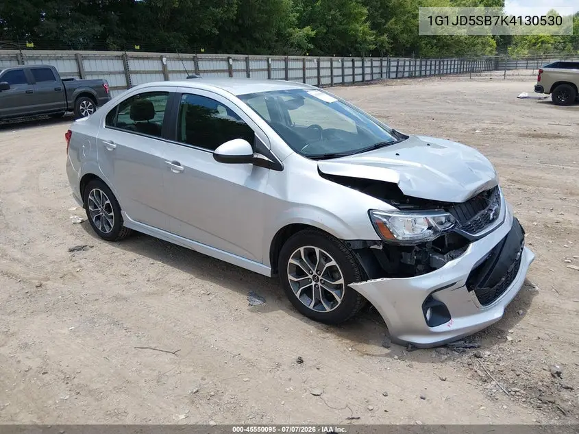 2019 Chevrolet Sonic Lt Auto VIN: 1G1JD5SB7K4130530 Lot: 45550095