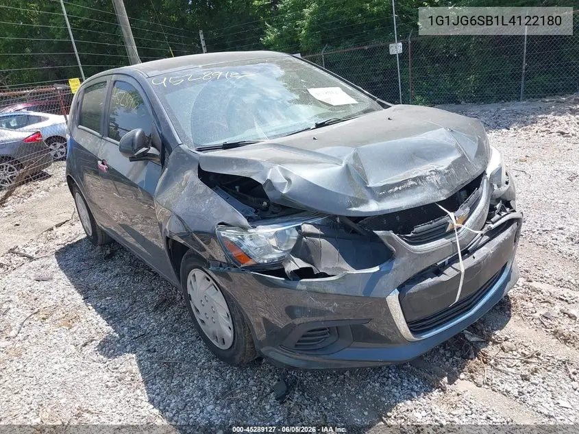 2020 Chevrolet Sonic Fwd 1Fl 5-Door VIN: 1G1JG6SB1L4122180 Lot: 45289127