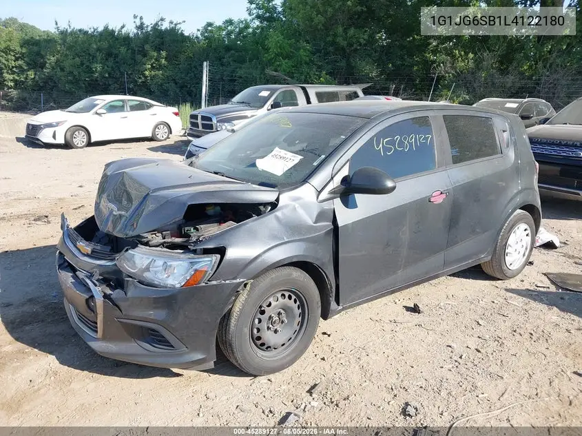 2020 Chevrolet Sonic Fwd 1Fl 5-Door VIN: 1G1JG6SB1L4122180 Lot: 45289127