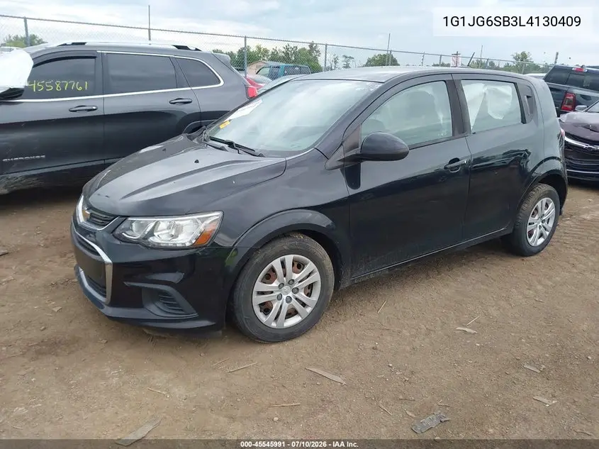 2020 Chevrolet Sonic Fwd 1Fl 5-Door VIN: 1G1JG6SB3L4130409 Lot: 45545991
