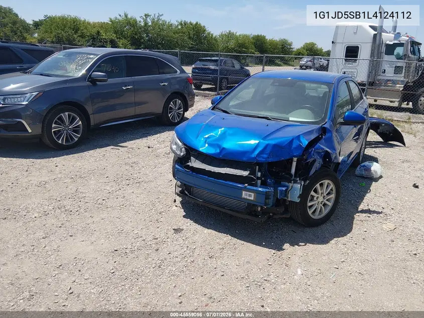 2020 Chevrolet Sonic Fwd Lt VIN: 1G1JD5SB1L4124112 Lot: 45559056