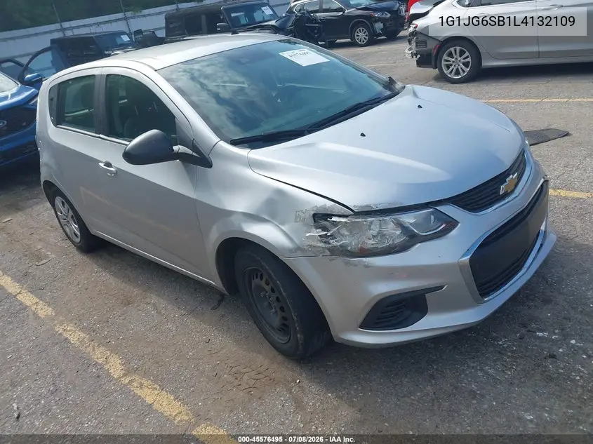 2020 Chevrolet Sonic Fwd 1Fl 5-Door VIN: 1G1JG6SB1L4132109 Lot: 45576495
