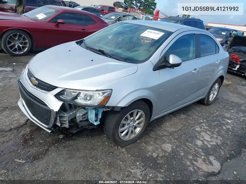 2020 Chevrolet Sonic Fwd Lt VIN: 1G1JD5SB9L4121992 Lot: 45629207