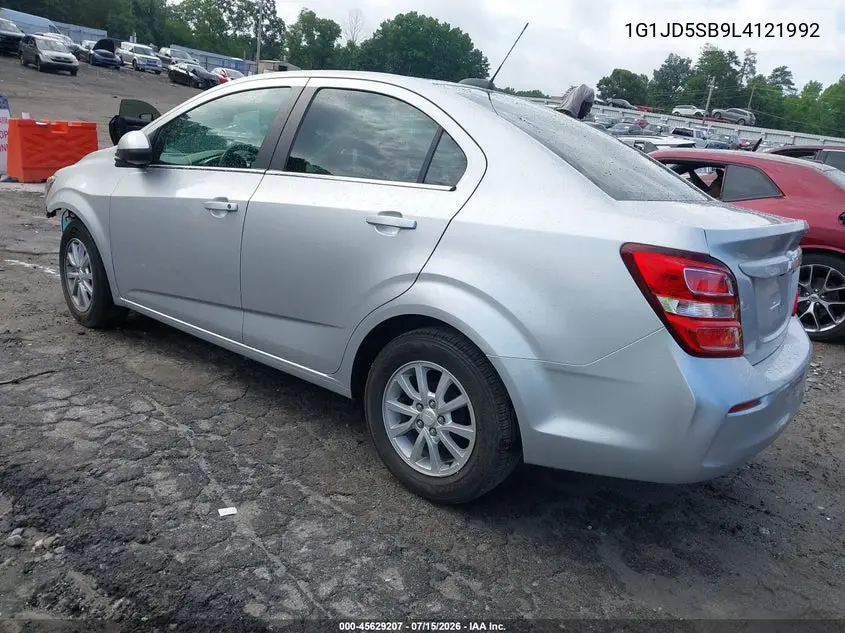 2020 Chevrolet Sonic Fwd Lt VIN: 1G1JD5SB9L4121992 Lot: 45629207