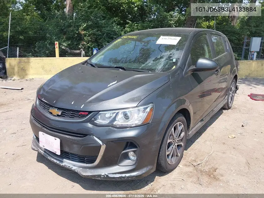 2020 Chevrolet Sonic Fwd Lt 5-Door VIN: 1G1JD6SB3L4133884 Lot: 45629606