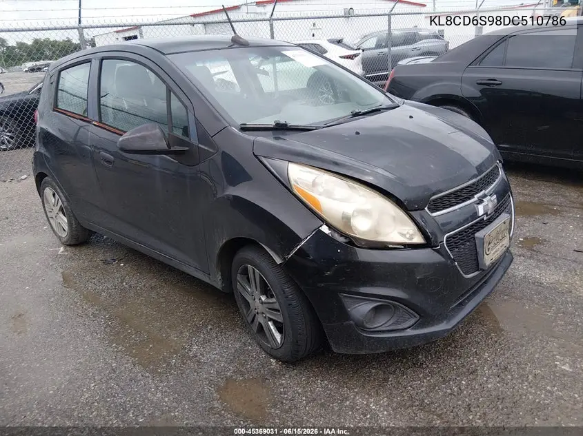 2013 Chevrolet Spark 1Lt Auto VIN: KL8CD6S98DC510786 Lot: 45369031