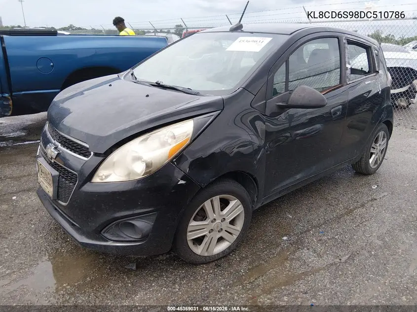 2013 Chevrolet Spark 1Lt Auto VIN: KL8CD6S98DC510786 Lot: 45369031