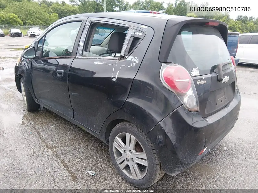 2013 Chevrolet Spark 1Lt Auto VIN: KL8CD6S98DC510786 Lot: 45369031