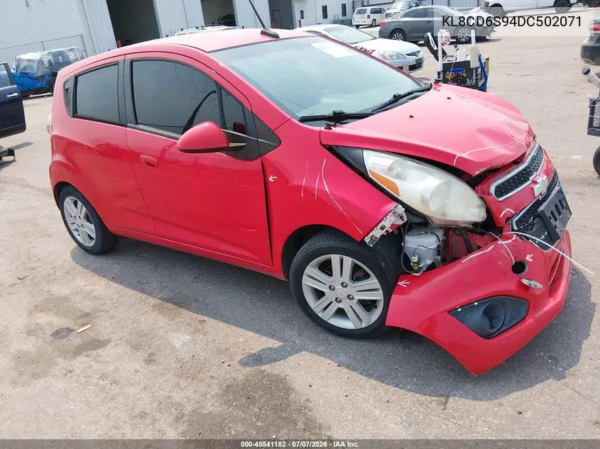 2013 Chevrolet Spark 1Lt Auto VIN: KL8CD6S94DC502071 Lot: 45541182