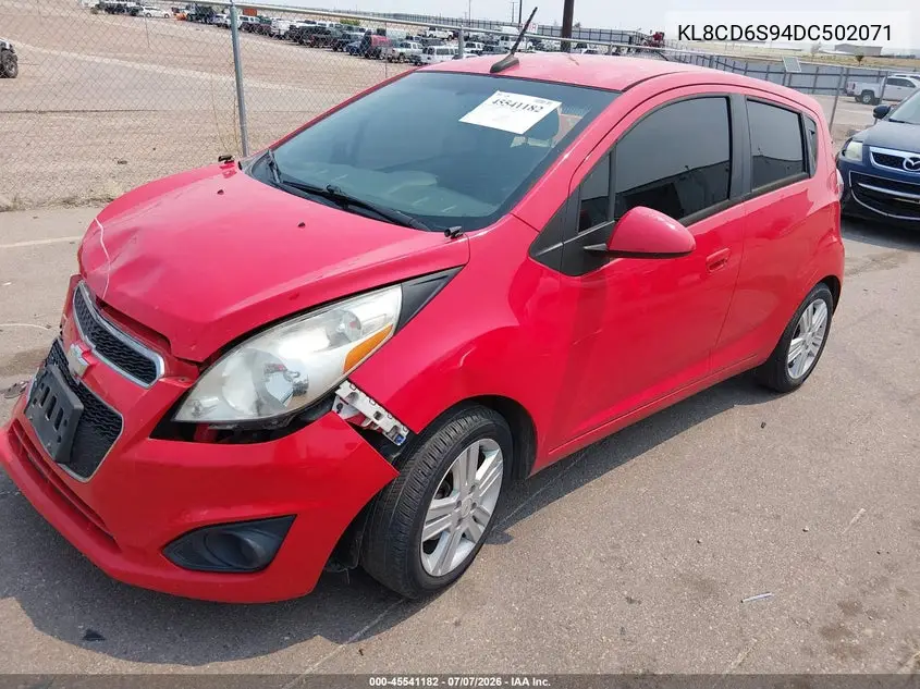 2013 Chevrolet Spark 1Lt Auto VIN: KL8CD6S94DC502071 Lot: 45541182