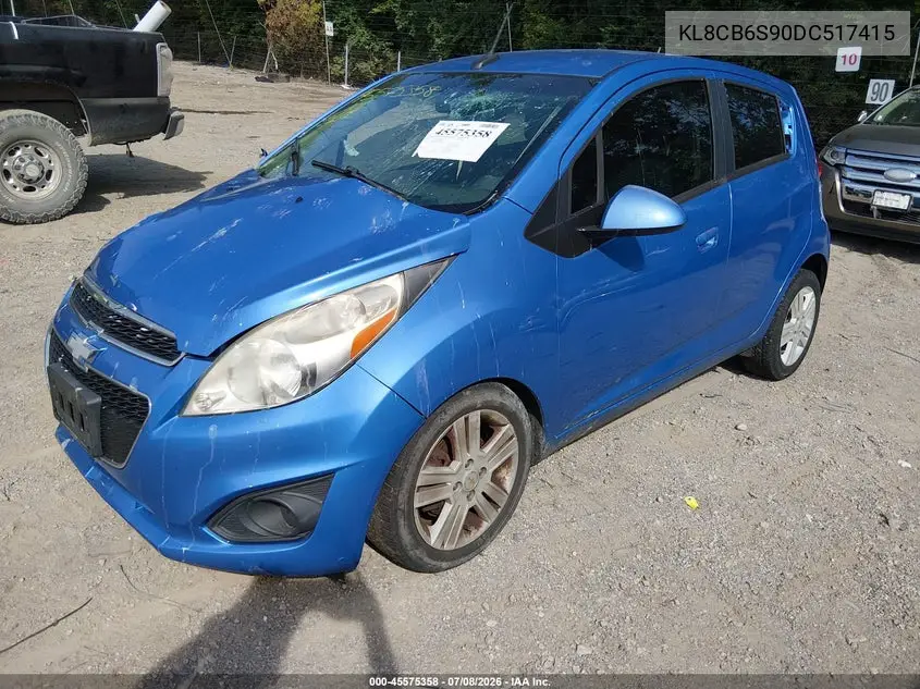 2013 Chevrolet Spark Ls Auto VIN: KL8CB6S90DC517415 Lot: 45575358