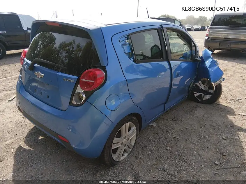 2013 Chevrolet Spark Ls Auto VIN: KL8CB6S90DC517415 Lot: 45575358