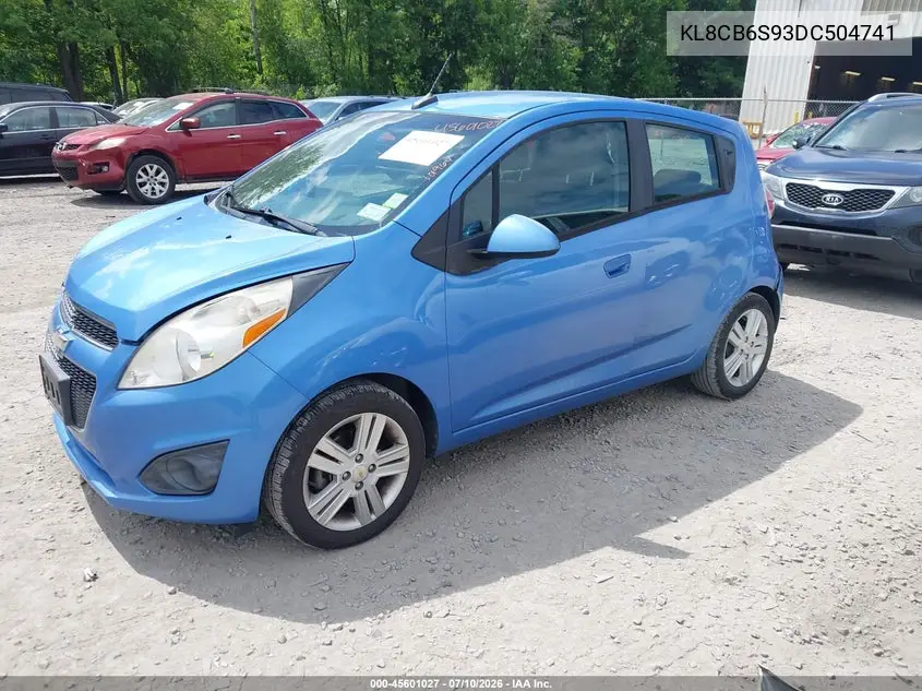 2013 Chevrolet Spark Ls Auto VIN: KL8CB6S93DC504741 Lot: 45601027