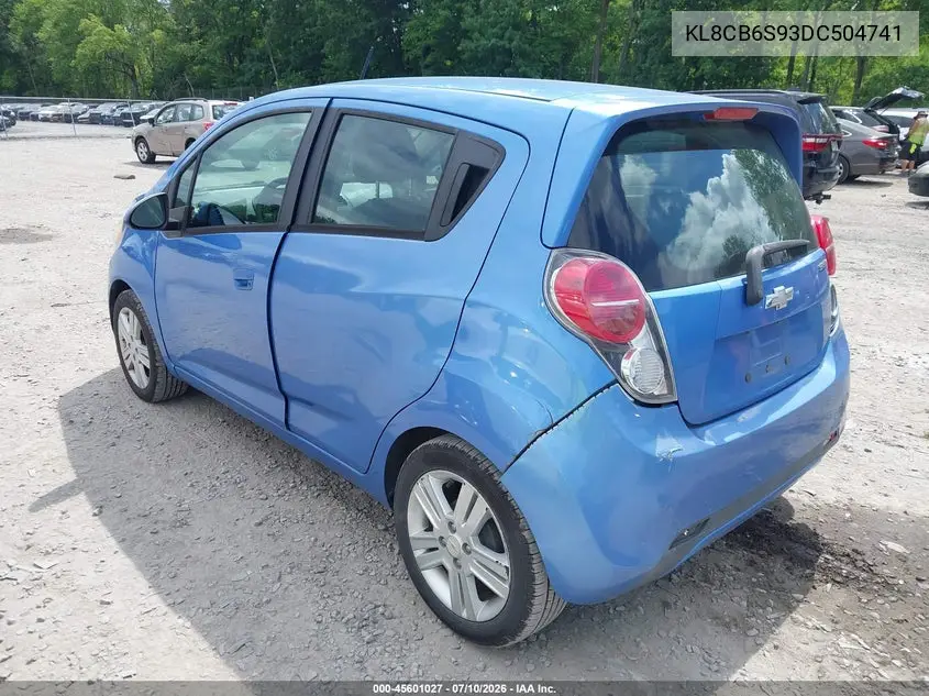 2013 Chevrolet Spark Ls Auto VIN: KL8CB6S93DC504741 Lot: 45601027