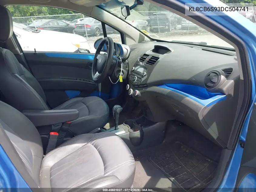 2013 Chevrolet Spark Ls Auto VIN: KL8CB6S93DC504741 Lot: 45601027