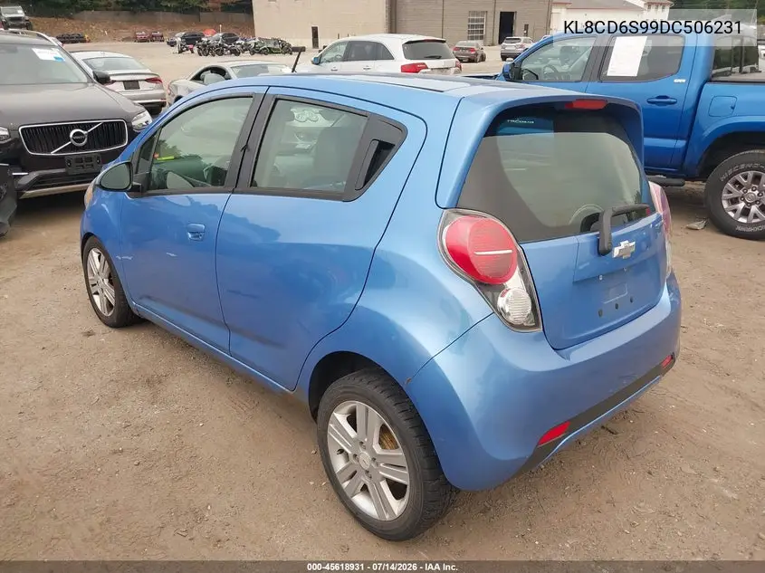 2013 Chevrolet Spark 1Lt Auto VIN: KL8CD6S99DC506231 Lot: 45618931