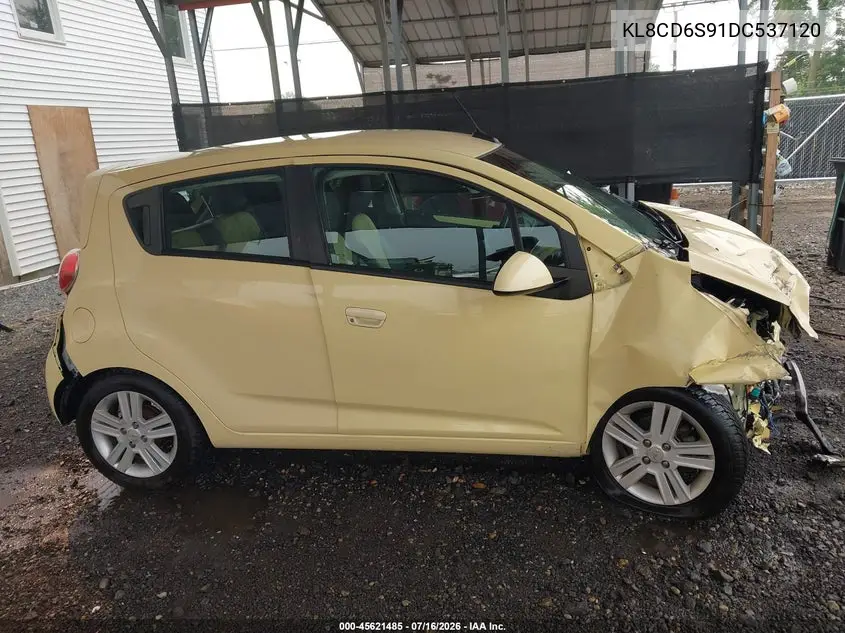 2013 Chevrolet Spark 1Lt Auto VIN: KL8CD6S91DC537120 Lot: 45621485