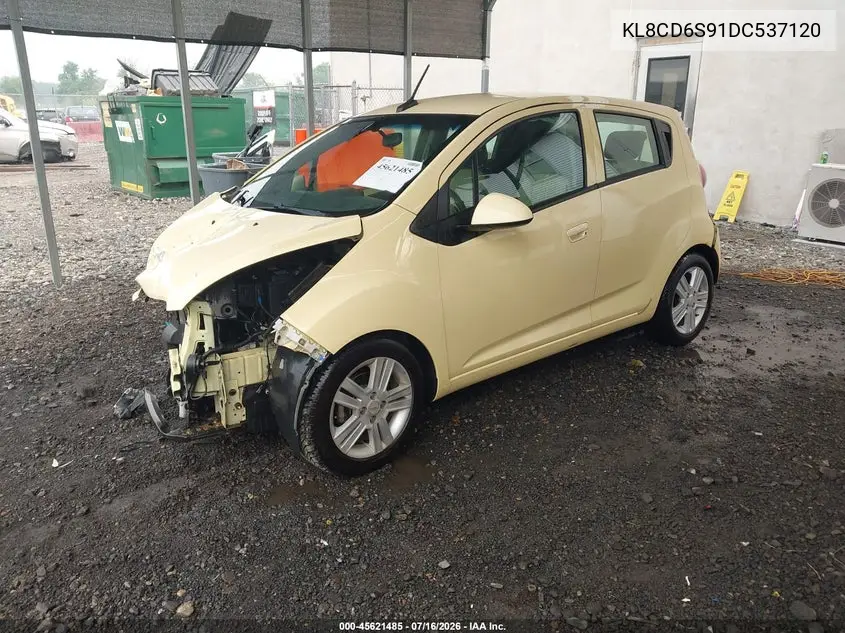 2013 Chevrolet Spark 1Lt Auto VIN: KL8CD6S91DC537120 Lot: 45621485