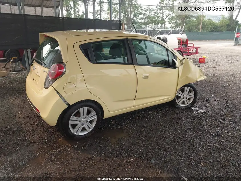 2013 Chevrolet Spark 1Lt Auto VIN: KL8CD6S91DC537120 Lot: 45621485