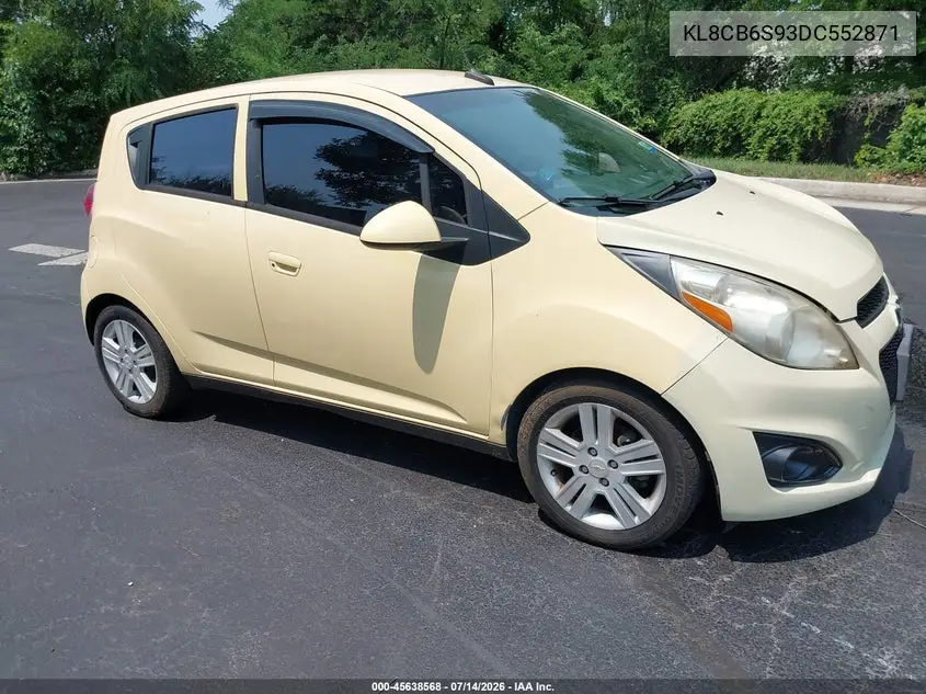 2013 Chevrolet Spark Ls Auto VIN: KL8CB6S93DC552871 Lot: 45638568