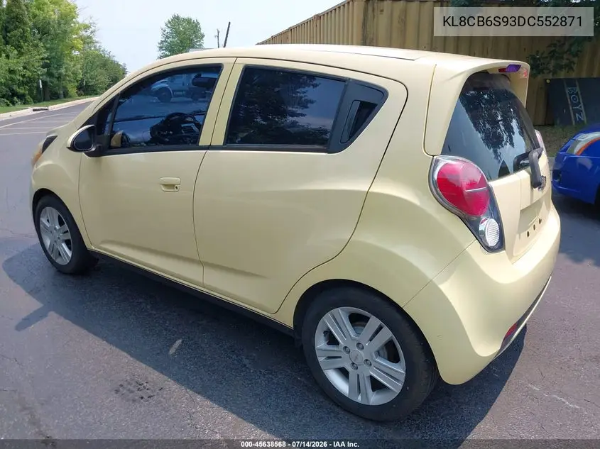 2013 Chevrolet Spark Ls Auto VIN: KL8CB6S93DC552871 Lot: 45638568