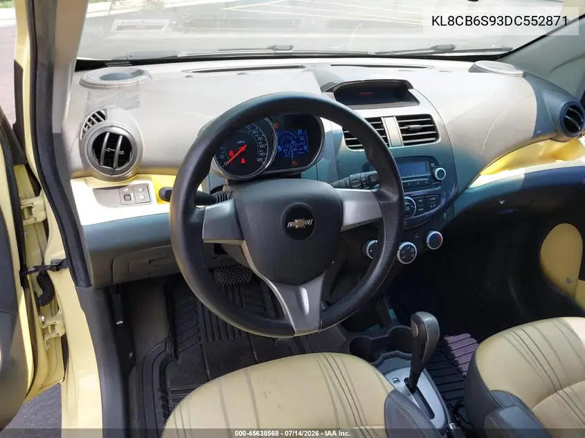 2013 Chevrolet Spark Ls Auto VIN: KL8CB6S93DC552871 Lot: 45638568