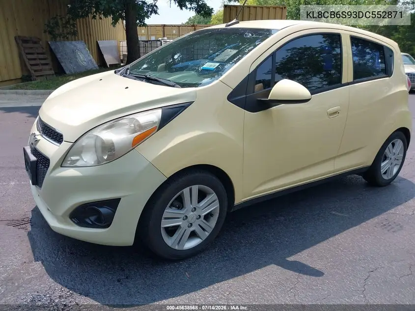 2013 Chevrolet Spark Ls Auto VIN: KL8CB6S93DC552871 Lot: 45638568