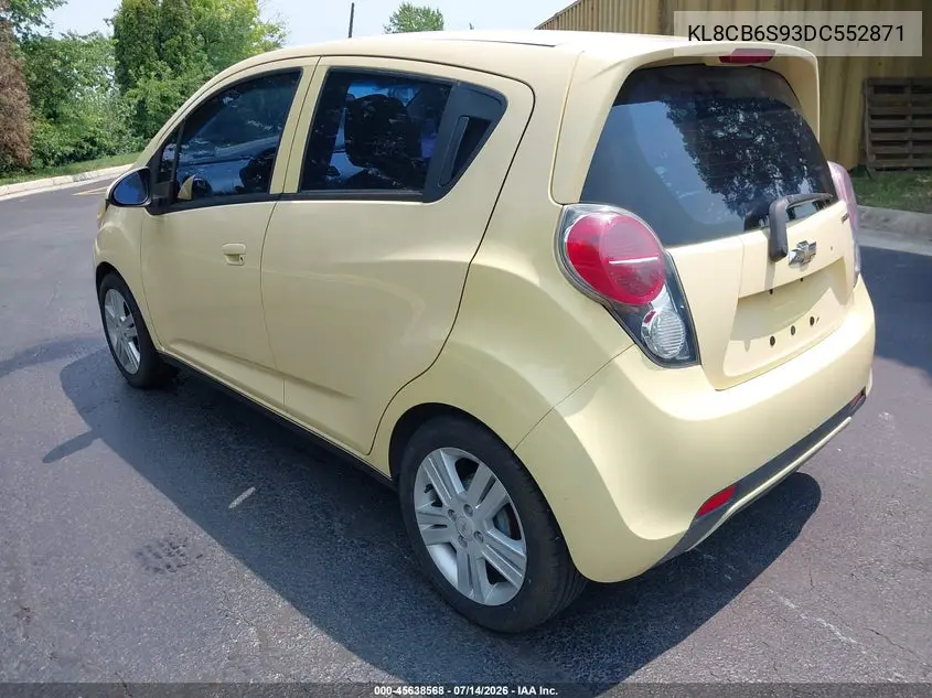 2013 Chevrolet Spark Ls Auto VIN: KL8CB6S93DC552871 Lot: 45638568