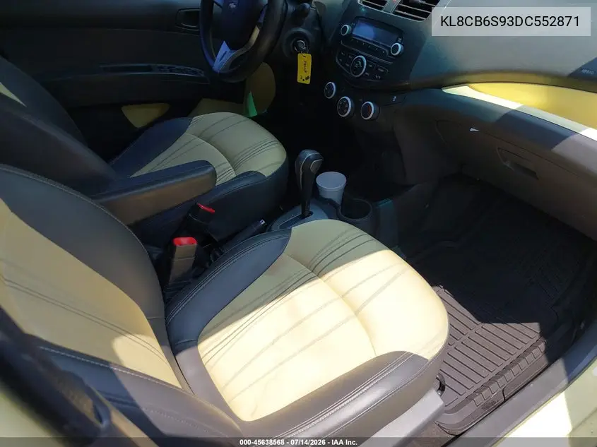 2013 Chevrolet Spark Ls Auto VIN: KL8CB6S93DC552871 Lot: 45638568