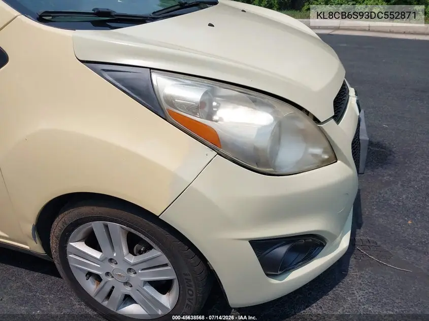 2013 Chevrolet Spark Ls Auto VIN: KL8CB6S93DC552871 Lot: 45638568