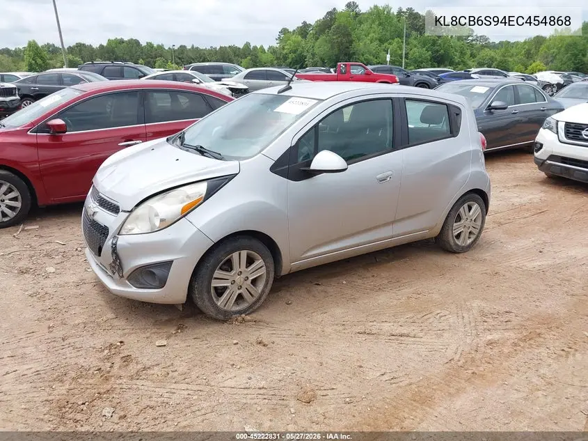 2014 Chevrolet Spark Ls Auto VIN: KL8CB6S94EC454868 Lot: 45222831