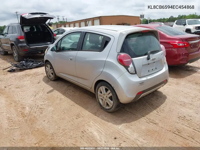 2014 Chevrolet Spark Ls Auto VIN: KL8CB6S94EC454868 Lot: 45222831