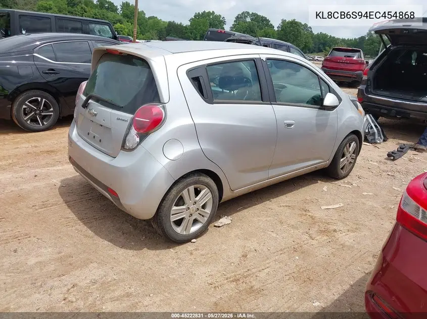 2014 Chevrolet Spark Ls Auto VIN: KL8CB6S94EC454868 Lot: 45222831