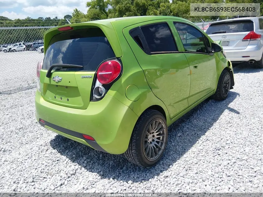 2014 Chevrolet Spark Ls Auto VIN: KL8CB6S93EC568408 Lot: 45349858