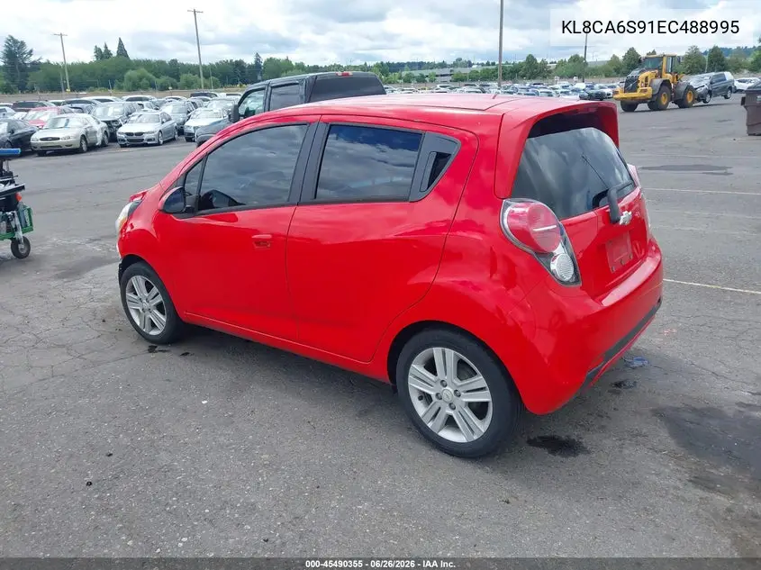 2014 Chevrolet Spark Ls Manual VIN: KL8CA6S91EC488995 Lot: 45490355
