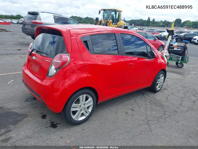 2014 Chevrolet Spark Ls Manual VIN: KL8CA6S91EC488995 Lot: 45490355