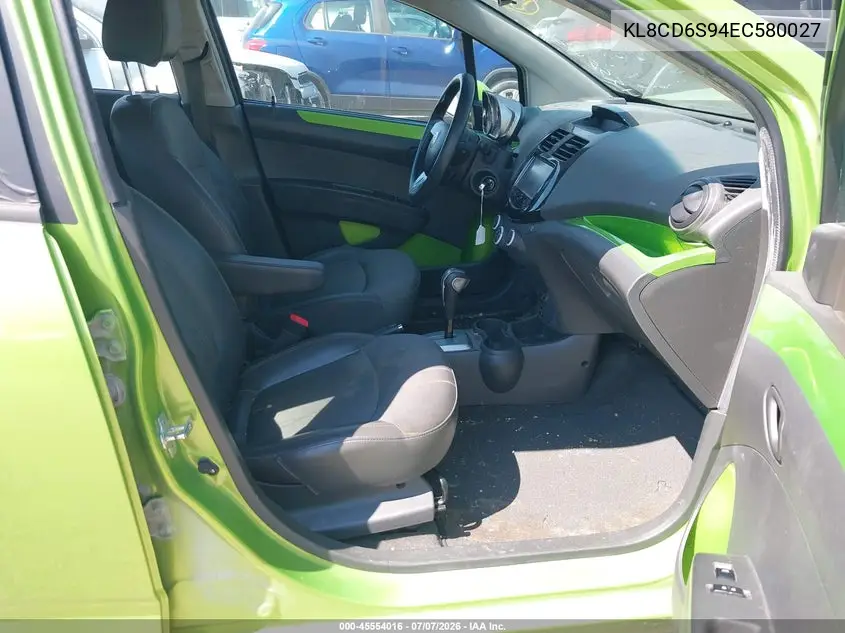 2014 Chevrolet Spark 1Lt Auto VIN: KL8CD6S94EC580027 Lot: 45554016